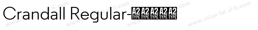 Crandall Regular字体转换